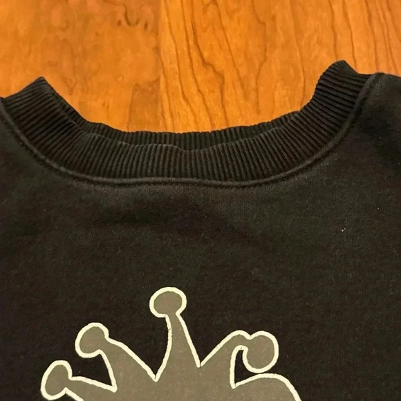 STUSSY | Black Crown Logo Crewneck Sweatshirt Graphic size XS - Picture 5 of 6